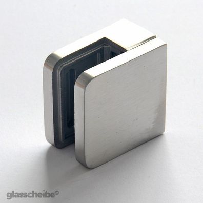 Edelstahl-Halterung Glas Wand Klemmhalter für Duschwand Glasklemme für 6,8,10 mm Glas