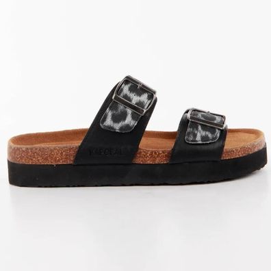 Claquette Kaporal Leopard schwarz