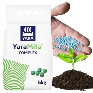 Yara Mila Blaudünger Universaldünger Dünger Rasen Gemüse Obst Blau Korn 5kg