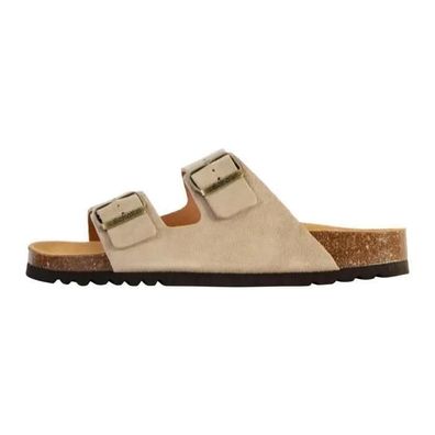 Mules Scholl Beige aus Wildleder