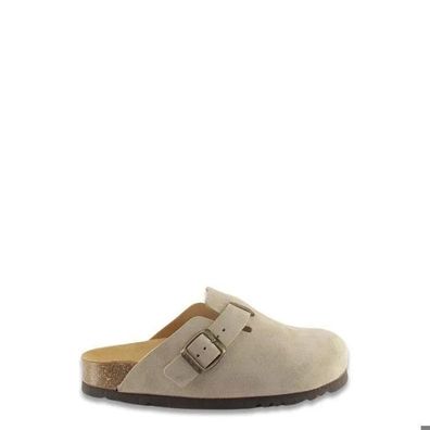 Mules Scholl aus Leder, blau