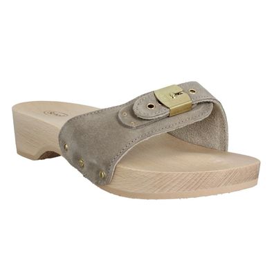 Sabots Scholl Beige aus Wildleder, Damen