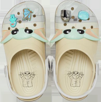 Sabots Crocs Grogu Classic Clog Beige Kinder