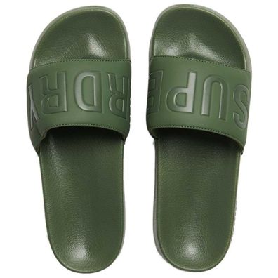 Sandalen Superdry Core Vegan Pool Slides Olivgrén