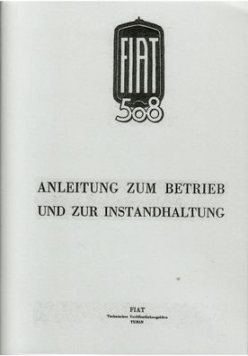 Bedienungsanleitung Fiat 508