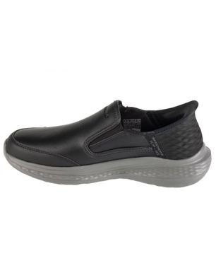 Mokassins Skechers Leder Schwarz Herren
