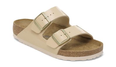 Sandalen Birkenstock Arizona Birko-Flor Lack Braun