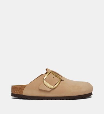Sandalen Birkenstock Boston Big Buckle Beige