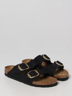 Sandalen Birkenstock Arizona Big Buckle Nubuk Schwarz