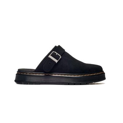 Mules Dr. Martens Schwarze Wildleder-Bindung