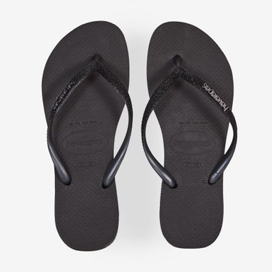 Tongs Havaianas Slim Glitter II Schwarz