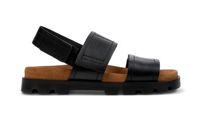 Sandalen Camper Brutus aus schwarzem Leder
