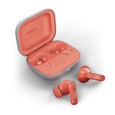 In-Ear-Kopfhörer Motorola mit Dolby Atmos, Coral Peach