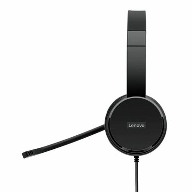 Kopfhörer Lenovo 100 USB Stereo Headset schwarz