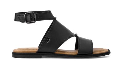 Sandalen UGG Damen aus Leder, schwarz