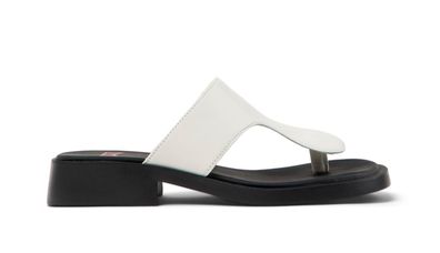 Sandalen Camper Weiß Twins Leder Gummisohle