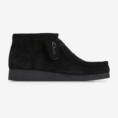 Bottinen Clarks Wallabee EVO BT aus schwarzem Wildleder