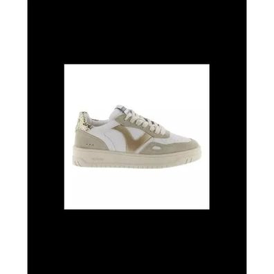 Baskets Victoria Weiß Beige Glitzer
