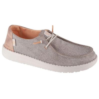 Mokassins Dude Metallic Sparkle Rose