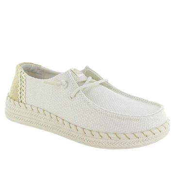 Espadrille Dude Weiß Wendy Espadrille Geflochten