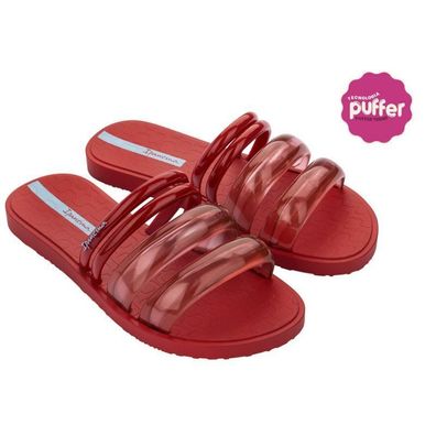 Sandalen Ipanema Rote Puffer Slide