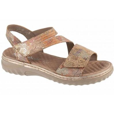 Sandalen Rieker Bequeme Ledersandalen mit Klettverschluss