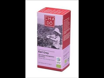 Cha Dô 6x Earl Grey Teebeutel 20x1,5g WFTO 30g