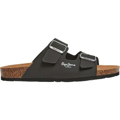 Mules Pepe Jeans Bio M Double Velour Schwarz
