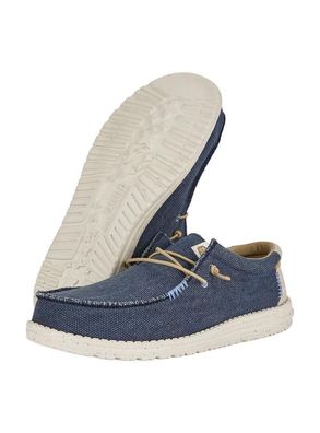 Derbies Dude Wally Coastline Jute blau marine
