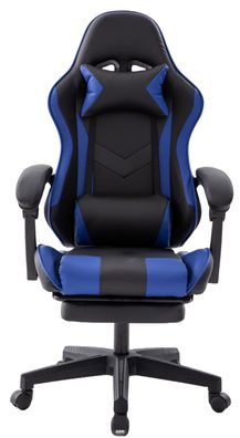 Delman Gaming Stuhl gaming chair Bürostuhl Kunstleder Fußstütze neigbare 02-0060