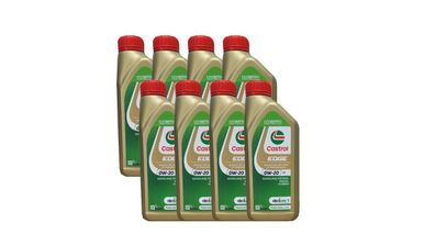 Castrol Edge 0W-20 C5 Dexos 1 Fiat 955535-Cr1 Jaguar 03.5006 8x1 Liter