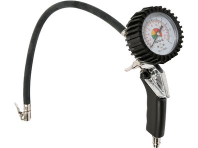 Luftfüllpistole mit Manometer und 40 cm Schlauch