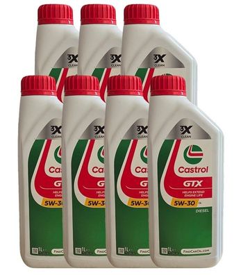 Castrol GTX 5W-30 C4 7x1 Liter RN 0720 MB 226.51 Motoröl