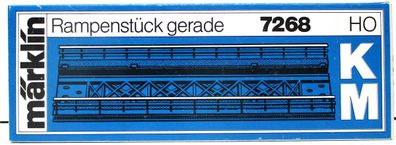 Spur H0 Märklin 7268 K+M-Gleis Rampe Kunststoff 180mm (51k)