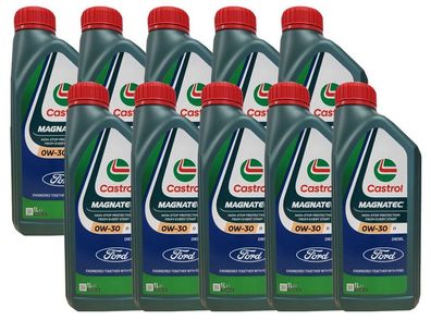 Castrol Magnatec D 10 x 1 Liter 0W-30 Ford WSS-M2C950-A Motoröl