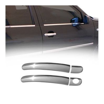 Türgriff Blende Türgriffkappen für Seat Mii 2011-2025 2-Tür Edelstahl Silber 4x