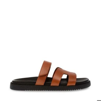 Mules Steve-Madden aus Leder, braun, 2 cm Absatz