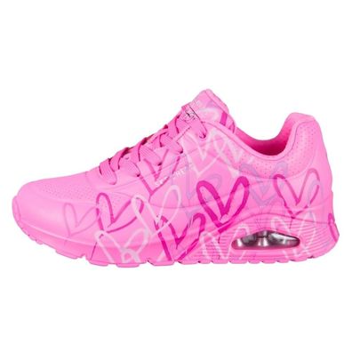 Sneakers Skechers Rosa mit Herz-Design