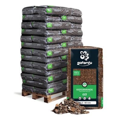 Galamio Rindenmulch Kiefer Mix 60l x 39 Sack 2340l Palette