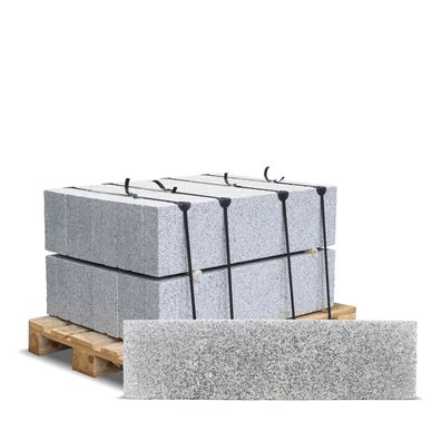 Galamio Granit Rasenkanten 100 * 25 * 8 » gesägt & kugelgestrahlt « 954kg Palette