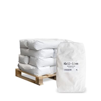 Galamio Rasensand 0,3 - 0,8 mm 25kg x 12 Sack 300kg Palette Körnung 0,3 - 0,8