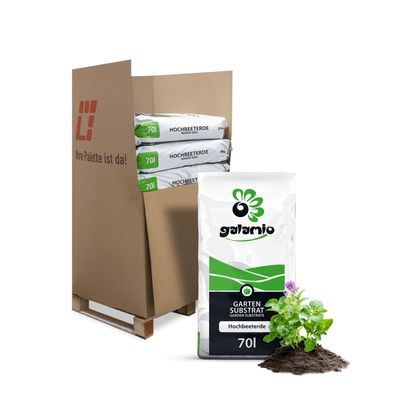 Galamio Hochbeeterde 70l x 10 Sack 700l Palette