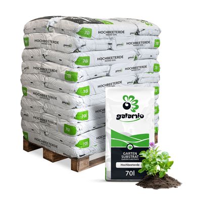Galamio Hochbeeterde 70l x 30 Sack 2100l Palette