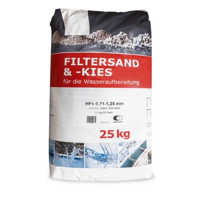 Galamio Filtersand 0,71 - 1,25 mm 25kg Körnung 0,71 - 1,25