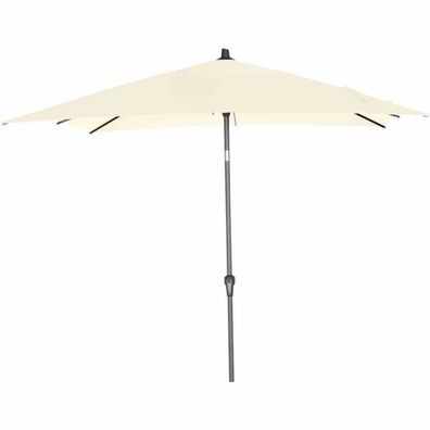 Avio Mittelstockschirm anthrazit/ecru 250x250cm Gestell Alu anthrazit, Streben Stahl