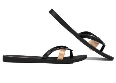 Tongs Ipanema Schwarz und Gold