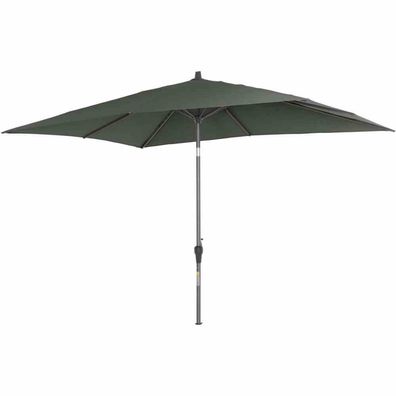 Avio Mittelstockschirm anthrazit/olive 300x200cm Gestell Alu anthrazit, Streben Stahl