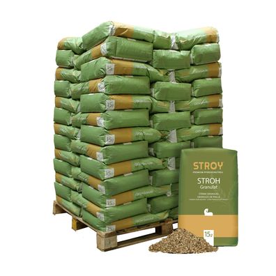STROY Strohgranulat Einstreu 15kg x 65 Sack 975kg Palette