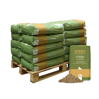 STROY Strohgranulat Einstreu 15kg x 20 Sack 300kg Palette