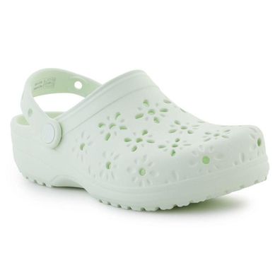 Sabots Crocs Classic Floral Cut Out Grén